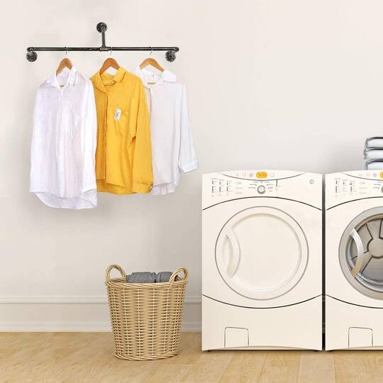 33" Wall Mounted Clothes Rack